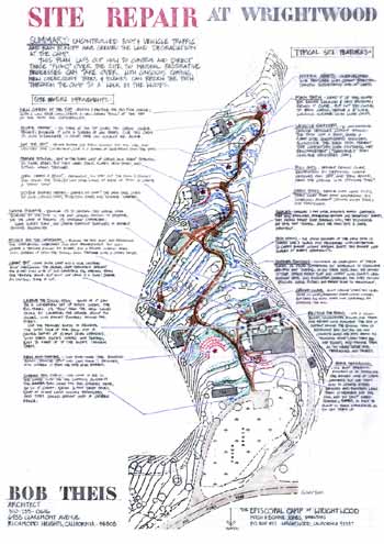 Annotated plan of Episcopal Camp at Wrightwood