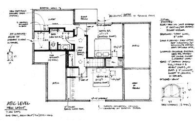 Plan of Bason House, after renovation.